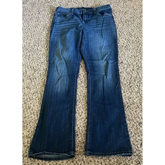 Simply Vera Wang Women's Blue Bootcut Whiskered Jeans Size 14‎ - Picture 1 of 8